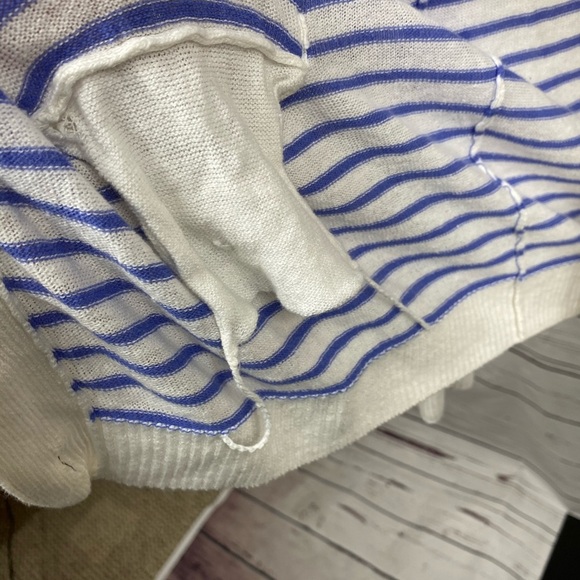 Forever21 White Stripe Cardigan - Picture 8 of 8